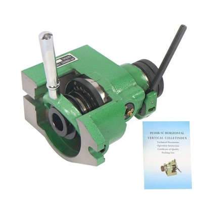 .0004'' Spindle Thread Vertical Horizontal 5C Collet Spin Index Fixture Milling