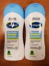 2 Pack: Cetaphil Ultra Gentle Refreshing Scent Body Wash 16.9 oz. ea (8064) E6B