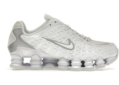 Nike Shox TL White Metallic Silver Max Orange (Women's)