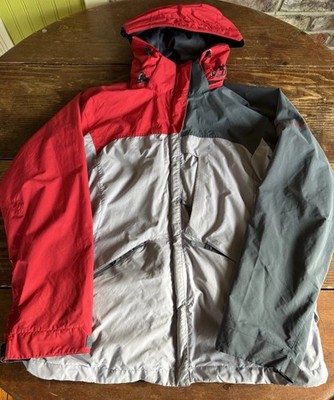 HELLY HANSEN Ski Snowboard Jacket Coat Outerwear Women Size Medium Red Grey