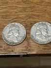 Franklin Half Dollar Lot (2)! 90% Silver! Below Melt