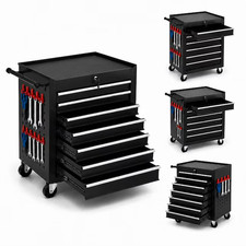 Garvee 7-drawer Metal Rolling Tool Chest With Wheelsheavy Duty Tool New