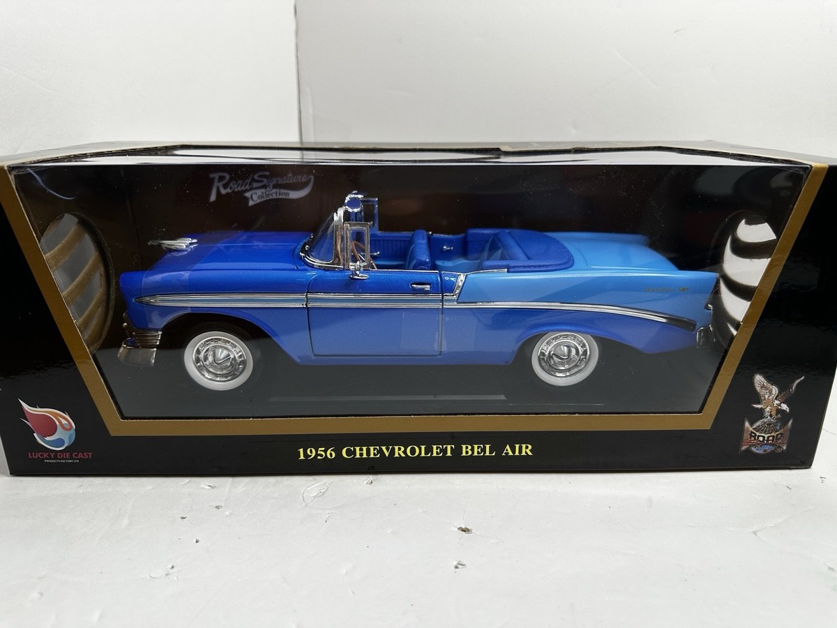 Road Signature Collection 1:18 1956 Chevy Bel Air Convertible Die