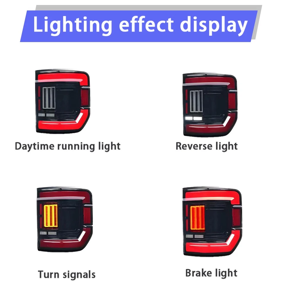 Luces traseras LED para Jeep Gladiator JT 2020-2025 animación con animación de arranque Foto 4 de 4