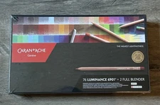 Caran D’ache 76 Luminance 6901 - 76 Colored Pencils + 2 Full Blender