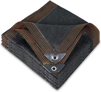50% Black Shade Cloth 14 x 20 FT Durable Mesh Tarp with Grommets Garden Sunblock