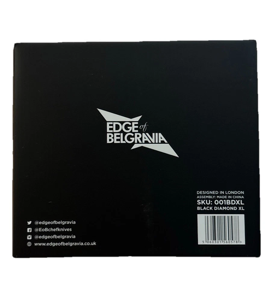 Bloque de cuchillos Edge Of Belgravia Black Diamond XL en negro nuevo, en caja y sellado. Foto 3 de 4