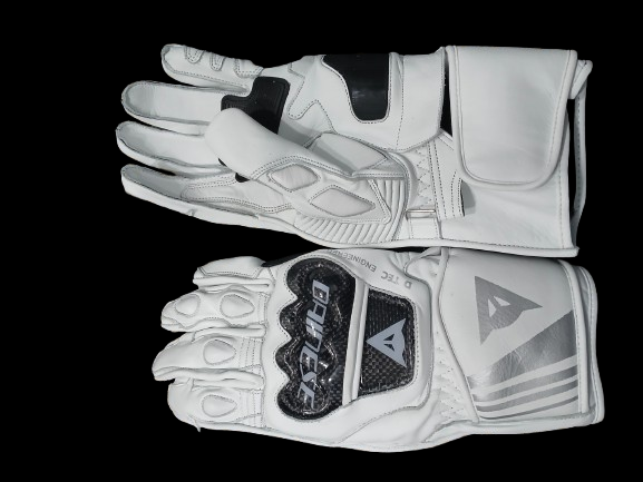 Dainese Druid 3 Motorcycle White Leather Gloves | eBay