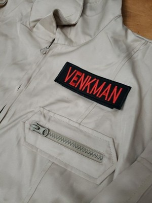 Ghostbusters Mens Small / Medium Tan Jumpsuit Belt Name Patches Includes 4