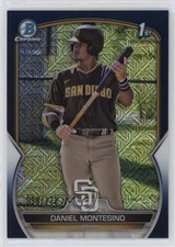 2023 Bowman Chrome Prospects Mega Box Navy Mojo Refractor Daniel Montesino wo3