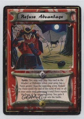 1995 Legend of the Five Rings (L5R) CCG - Imperial Edition Refuse Advantage