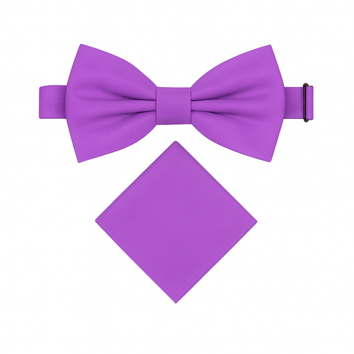 Herren Solide Verstellbare Vorgebundene Fliege Einstecktuch Set Klassische Fliege - Bild 61 von 65