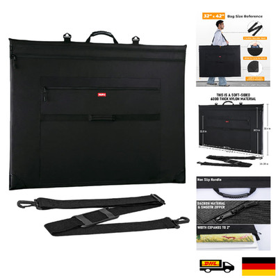Nicpro Zeichenbrett Tasche Kunst Portfolio Leinwand Schultergurt