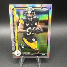 2025 Topps Chrome Football Jaylen Warren Refractor #253 Pittsburgh Steelers