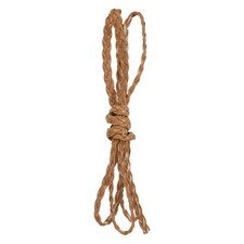 Flat Braided Leather Cord 5mm 1m Light Coffee Craft Strip for Jewelry 3.3ft