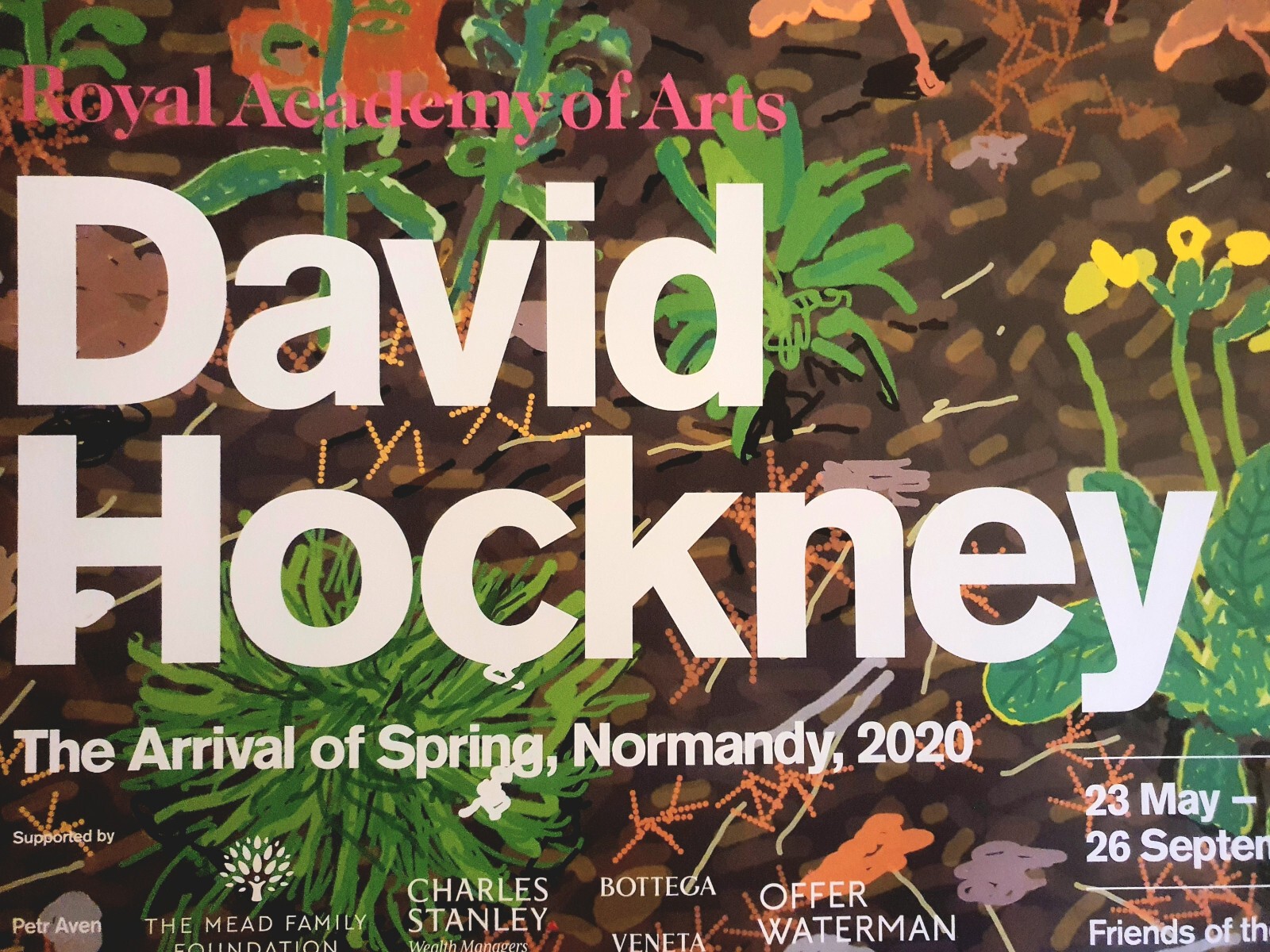 HOCKNEY - AFFICHE ORIGINALE D'EXPOSITION - NATIONAL ACADEMY ARTS OF LONDON... image 4
