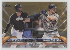 2018 Topps Update Rookie Combos Gold 1347/2018 Mike Gerber Grayson Greiner 08jk