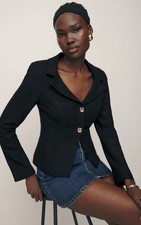 Reformation Olivia Jacket Black Size 6