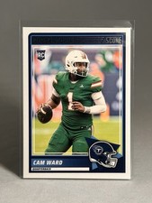 2025 Panini Score Cam Ward Rookie Card Tennessee Titans Miami Hurricanes. rookie card picture