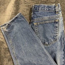 Faded Glory Relaxed Fit Jean Boys 14 Husky Blue Medium Wash Made in USA 90s 1364