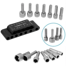 14 PCS 1/4 de pouce jeu d'outils écrou pilote socket Bit set tournevis Bits