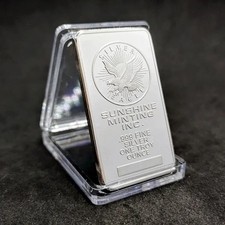 1 oz Sunshine Minting Silver Bar – .999 Fine Sealed Bullion –Sealed 5.98 per troy oz