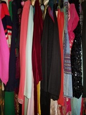 -LOT of 13- 1970s Womens Vintage Dress Dresses Clothing Lot Wrap Maxi Mini