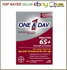 One A Day Proactive 65+ Mens & Womens Multivitamin Supplement with Vitamin A