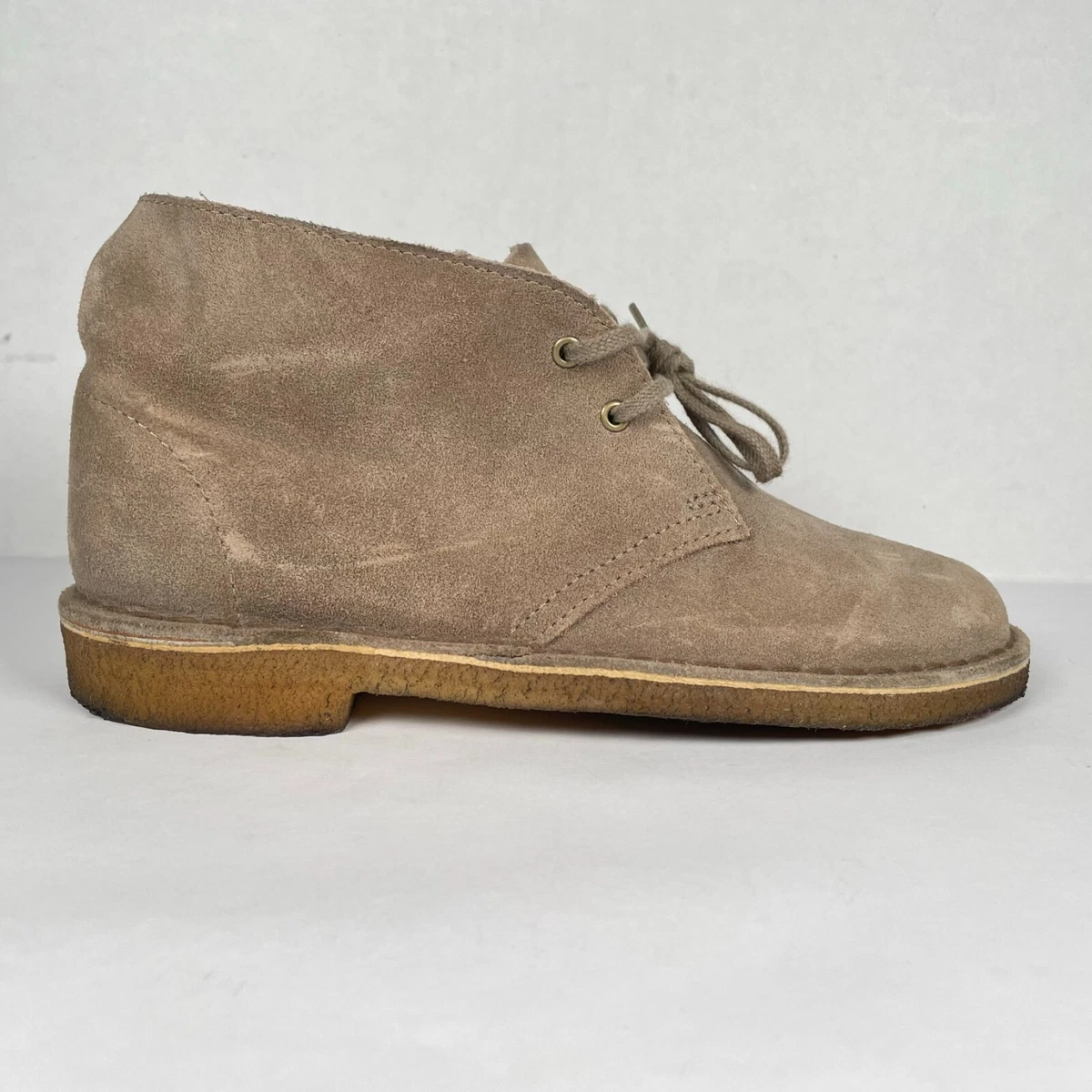 Clarks taupe distressed cheap