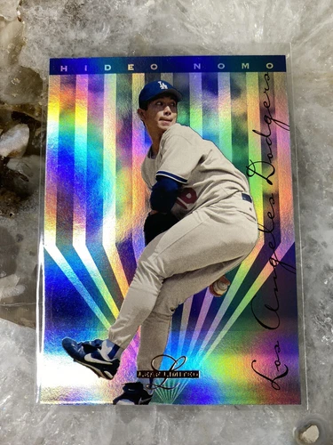 '90s Vintage ** 1995 Leaf Limited #64 Hideo Nomo RC ROOKIE Baseball Card Dodgers