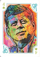 JOHN F. KENNEDY 2017 Dean Russo Street Art Single Swap Playing Card
