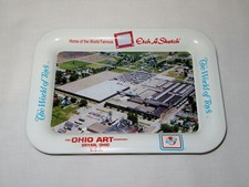 Ohio ART is The World of Toys MINI TRAY Tin Litho Etch-A-Sketch - NICE