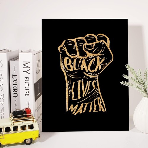 Black Lives Matter 40x50cm Stretched Inspiration Canvas Wall Art Print - Picture 3 of 3