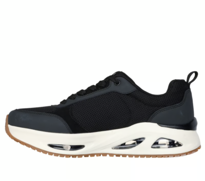 Skechers Shoes Men Black lace up Comfort Soft Memory Foam Casual