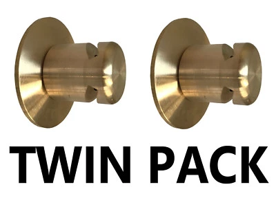 ROB POND LTD Pack of 2 BRASS Boiler Blow Off Valve Caps 15mm End Feed Safety Cowls
