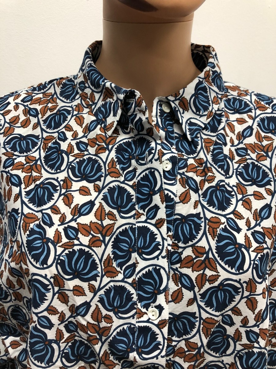 Chemisier Femme Bella Jones - 100% Coton - Taille L - Motif Floral Multicolore - Neuf Avec Étiquettes