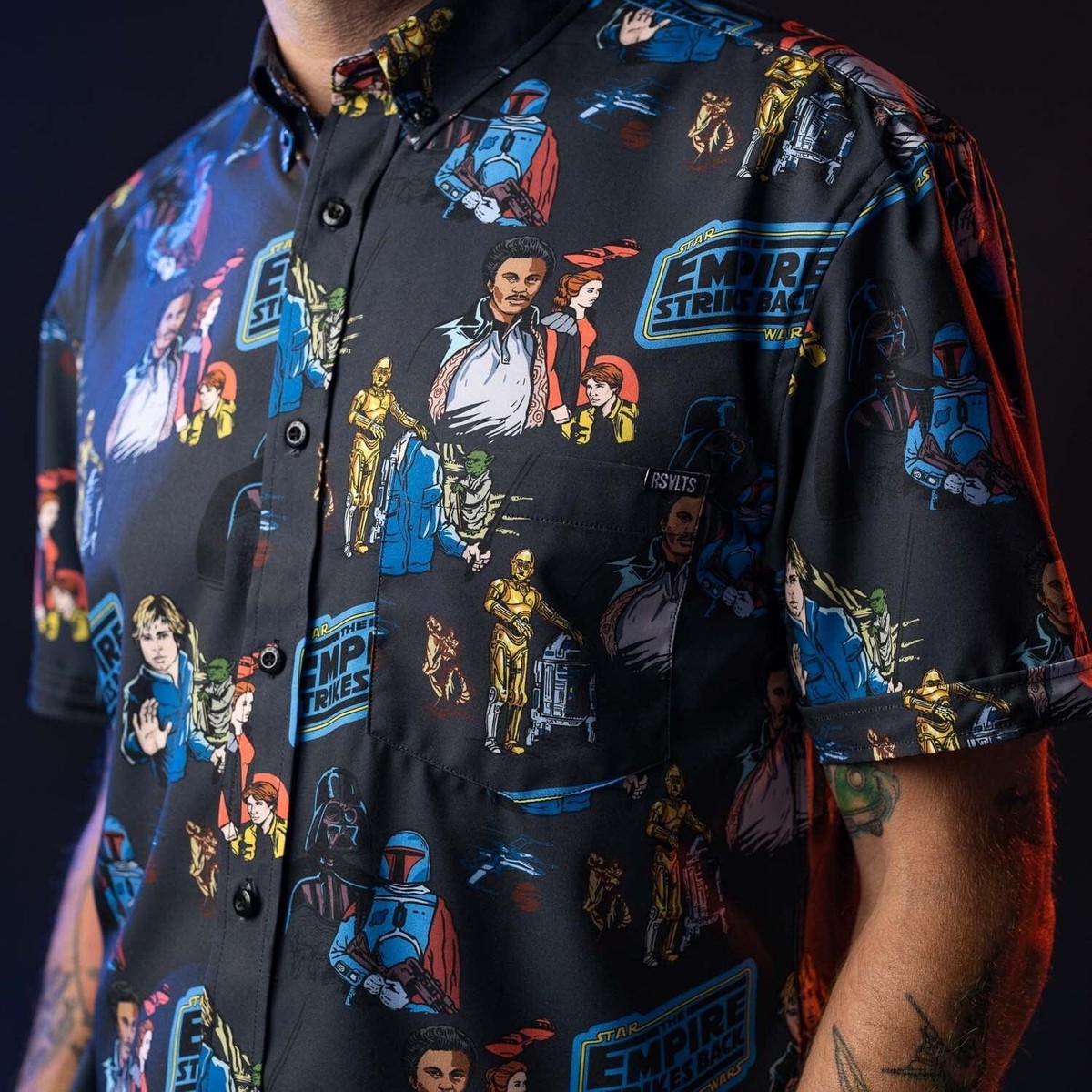 RSVLTS Star Wars The Empire Strikes Back All Too Easy Button Down Shirt NEW | eBay RSVLTS Star Wars The Empire Strikes Back All Too Easy Button Down Shirt NEW | eBay