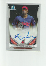 2014 BOWMAN CHROME PROSPECT AUTOGRAPHS #BCAPLW LEVON WASHINGTON