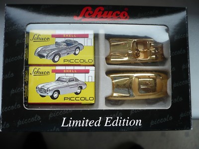 Schuco MB-300SLR + MB-300 SL W 194 GOLD-SET (Piccolo 1:90) NEU OVP---