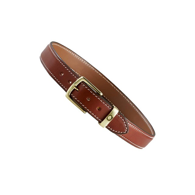 Aker Leather B21 Concealed Carry Gun Dress Belt EDC Plain Tan Waist 38