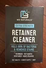 2-pak M3 Naturals Środek do czyszczenia protez i środek do czyszczenia protez 120 tabletek - Usuń plamy i zapach