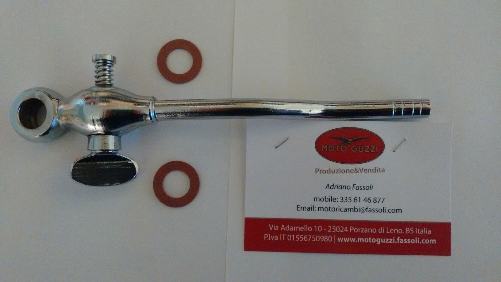 RUBINETTO OLIO CON GUARNIZIONI MOTO GUZZI AIRONE FALCONE ASTORE ALCE SUPERALCE