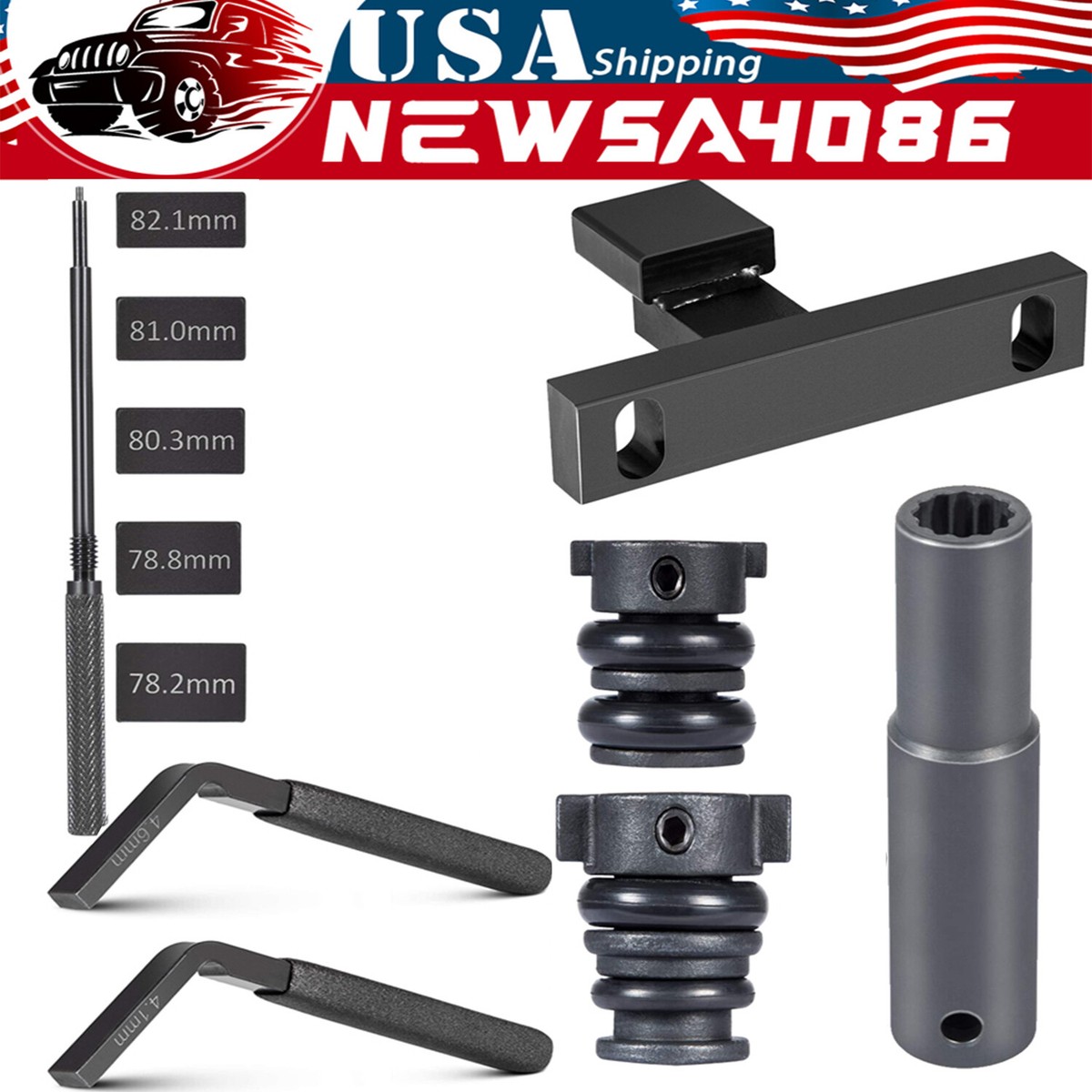 Valve Tool Set for Detroit Diesel 60 Series Engine,3350 Injector