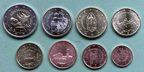 San Marino KMS 8 Euromünzen mit 1 Cent bis 2 Euro Münzen coin Jahr Motiv Wahl - Bild 21 von 22
