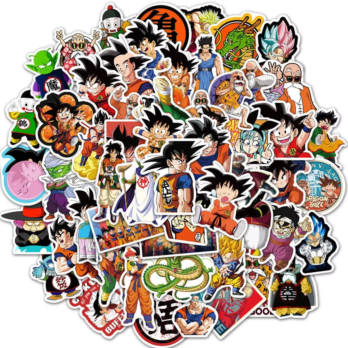 100pcs- Dragon ball stickers , Buy Luggage Skateboard laptopn Stickers  Wholesale Stickers