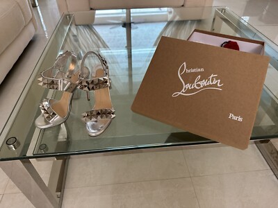 Christian Louboutin Silver Miziggoo 120 Specchio Spike Christian Louboutin Silver Miziggoo 120 Specchio Spike