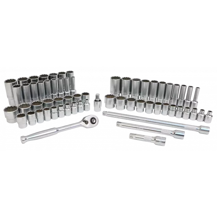 Wiha Tools 33799 63 Piece 3 8 Drive MM and SAE Socket Set eBay