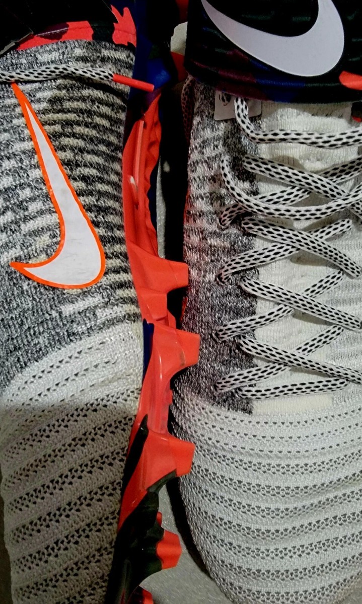 Nike Alpha Menace Elite 2 White/Camo Orange Football Cleats  display picture 3