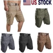 Mens Tactical Shorts Cargo Shorts Outdoor Waterproof Hiking Fishing Track Shorts