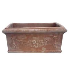 Bettini Deruta | Fioriera Terracotta Rettangolare 31cm | per Erbe Aromatiche